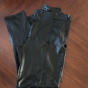 Stella Luce Black Faux Leather Women’s Pants